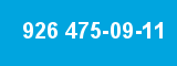 926 475-09-11